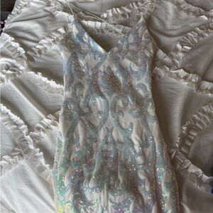 Windsor Iridescent Sequin Mini Dress